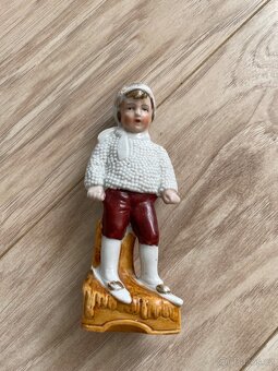 Sběratelské porcelánové figurky, zimní chlapeček + Ježíšek - 4