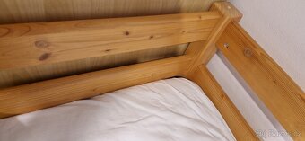 postel masiv 90x200 s matrací a roštem - 4