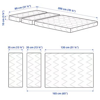 Rostoucí postel IKEA vč. rostoucí matrace a chrániče - 4