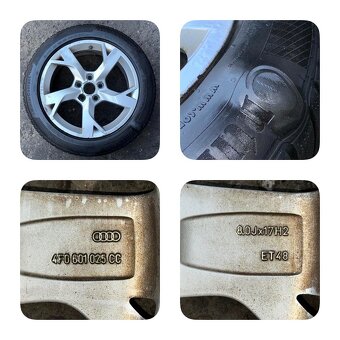 ALU kola Audi 17" 8J ET48 + zimní pneu 225/50/R17 + rezerva - 4