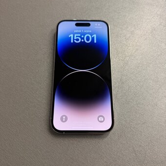 iPhone 14 Pro 256GB silver, pěkný stav, rok záruka - 4