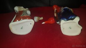 Za dvě větší porcelánové postavy na nápoj dle fotek - 4