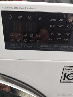 Pračka LG 2v1pěkný stav - 4