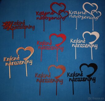 3D tisky - ZÁPICHY NA DORT - 4