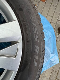 Sada hliníkových kol 17 Peugeot alu kola 5x108 ET 42 215/55 - 4