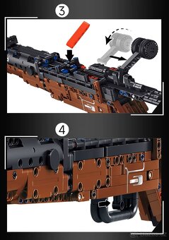 Stavebnice Puška 98K, kompatibilní s LEGO - 4