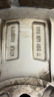 Sada 4 alu disků 6Jx15, rozteč 5x112 - VW, Škoda, Seat, Audi - 4