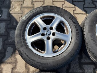 4x al kola 5x100 15 + pneu letní 195/65 R15 - 4