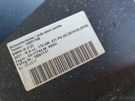 BMW i8 Coupe prahová lišta / plastový práh: 7336370+7412430 - 4