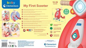 Dětské chodítko Clementoni Scooter Vintage nové nepoužité - 4