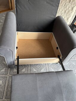 Rozkládací Křeslo Clivia Silver nové - 4