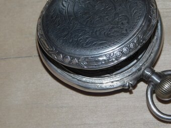 Stříbrné kapesní hodinky tzv. Mlynářky - plně funkční - 4