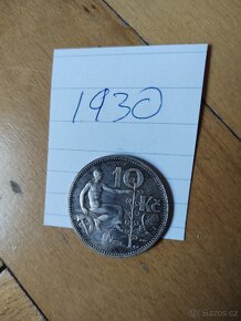 SLEVA Stříbrné 10 Kč mince, cena je za 1 mince - 4