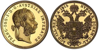 Dukát Františka Josefa I. 1915 PCGS PR69 (NOVORAŽBA) - 4