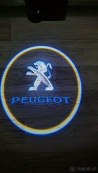 Bezdrátové LED LOGO projektory Peugeot - 4