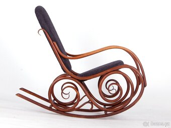 Krásné a pohodlné houpací křeslo THONET, 1930. - 4