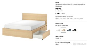 Postel IKEA MALM 180 x 200 - 4