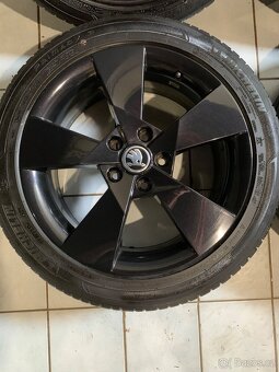 Alu kola Škoda R17 5X112 LETNÍ PNEU 225/45 R17 DENOM - 4