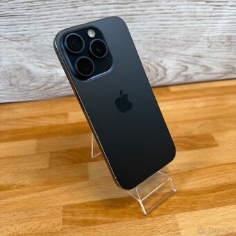 iPhone 15 Pro 256GB, modrý Titan, eSIM (rok záruka) - 4