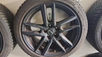 alu kola 7,5Jx17 5/105 ET44 + Bridgestone Blizzak 225/45/R17 - 4