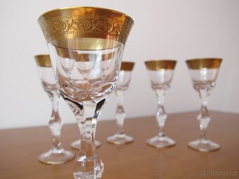Prodám pozlacené skleničky - 4