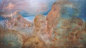 Velký obraz - Milan Klimeš 1972 - olej plátno 6789 - 4