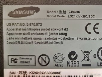 Samsung SyncMaster 2494HS, Full HD, repro - 4