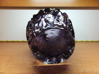 Kurt Wokan, masivní váza ametyst, INGRID 1960-70, Rakousko. - 4