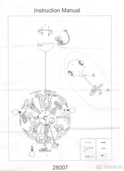 Lustr s písmeny do dětského pokoje průměr stínidla 44 cm - 4