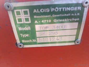 Prodám shrnovač Pöttinger Top 340U - 4