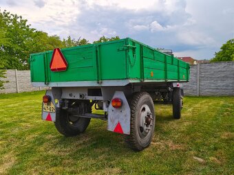 Vlek taktorový sklápecí 3.5t s TP, SPZ a platnou STK - 4