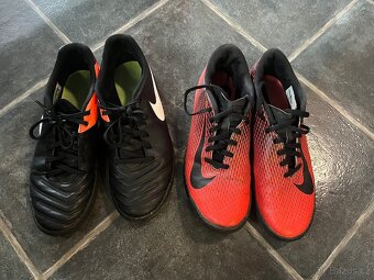 Turfy Nike Hypervenom X+černé~vel.40+cervene 40,5 - 4