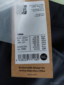 Nové dětské softshellové kalhoty Reima Idea, 152 - 4