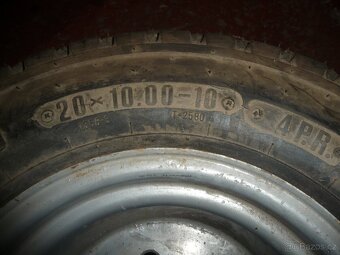 Pneumatiky Trelleborg 20x10.00-10 s diskama 2ks - 4