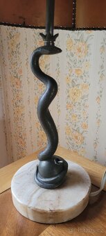 Starožitná lampa s hadem (pouze OSOBNÍ odběr) - 4