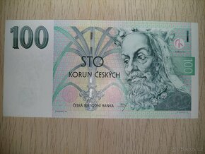 Prodám bankovky ČR 100Kč z roku 1997 - 4