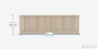 IKEA BESTÅ Rám STOLEK 120x40x38cm - 4
