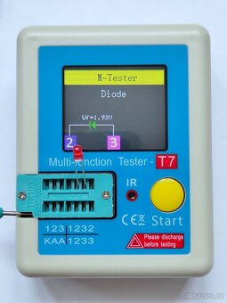 Univerzální tester součástek LCR-T7 Nové zboží. Zásilkovna - 4