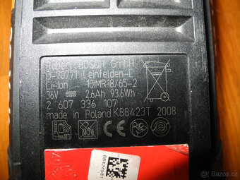 aku + nabíječka Bosch Li- ion 36V 2,6Ah - 4