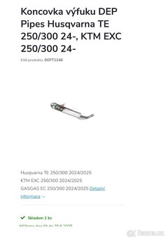 Výfuk Dep Pipes Ktm Exc 300 - 4