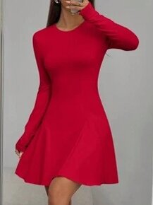 Krátké šaty červené - M - 4