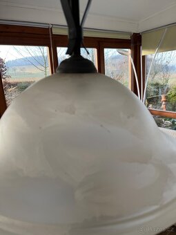 Lustr sklo bílé - AKCE doprava - 4