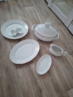 Porcelánová servírovací sada Czechoslovakia 5ks - 4