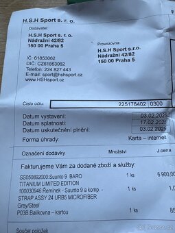 Hodinky Suunto 9 Baro Titanium limitem edition - 4