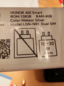 Prodám nový HONOR 400 SMART SILVER 5G - nevybalený - 4