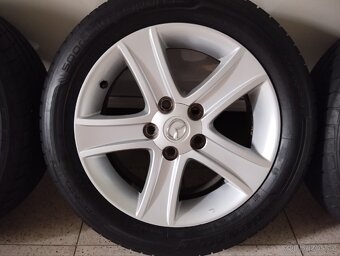 ALU 5x114,3 r16x7j ET 55, 205/55/16 zánovní Dunlop 7,5mm - 4