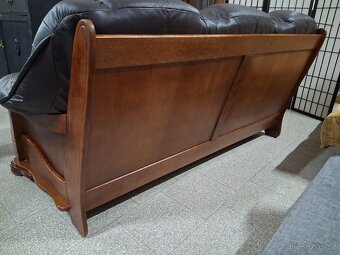 Pohovka kožená rustikální - 4