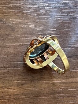 Zlatý dámský prsten - 4