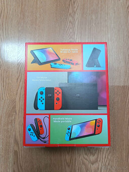 Prodám nové Nintendo Switch OLED (Neon Blue / Red) v záruce - 4