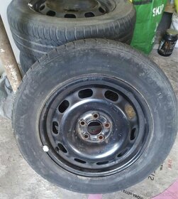 Plechová kola Škoda 15" - 195/65/R15 s letními pneu - 4